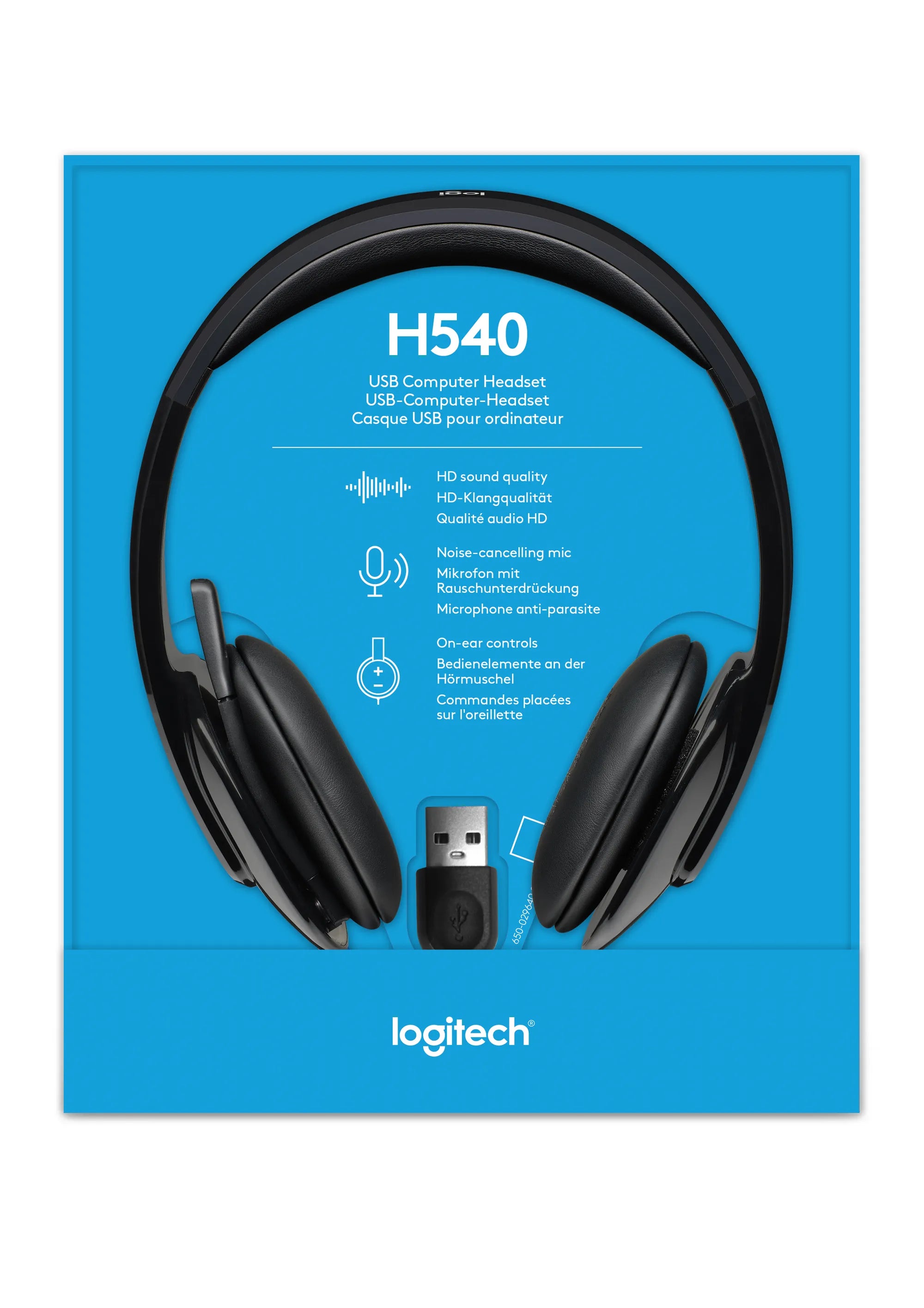 Image 16 for Logitech H540 USB Headset with Laser-Tuned Drivers