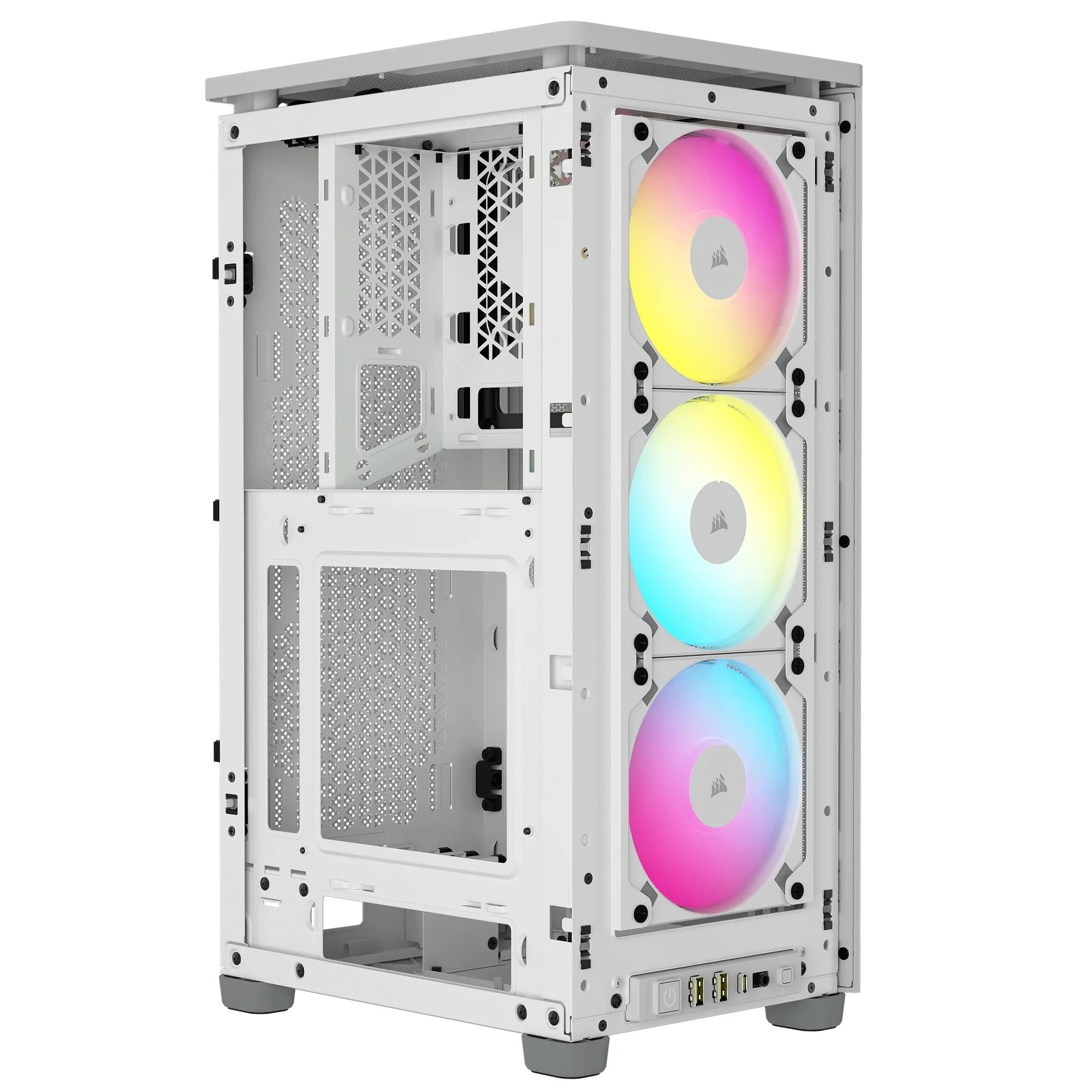 Image 4 for Corsair iCUE 2000D RGB Airflow White Mini-ITX Case