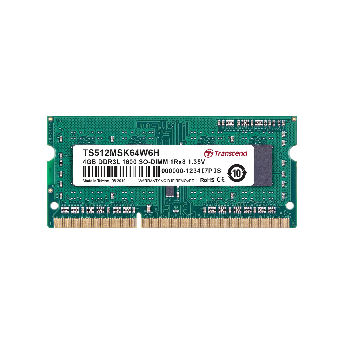 Image 2 for Transcend 4GB DDR3 1600MHz SO-DIMM RAM