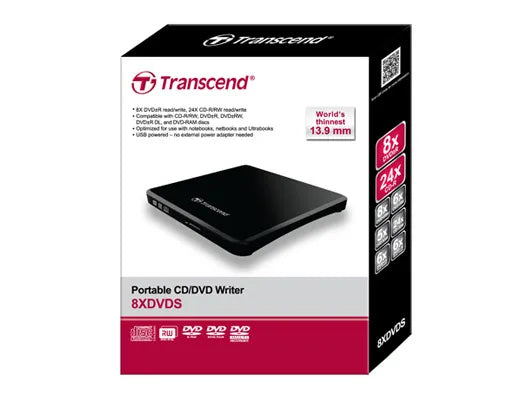 Image 3 for Transcend 8X Ultra-Slim USB DVD-RW Drive