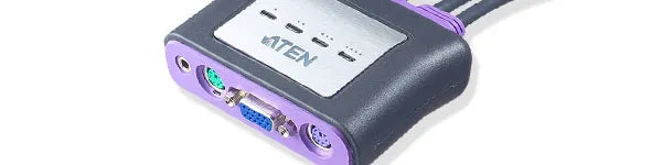 Image 1 for ATEN 4-Port PS/2 VGA Built-in KVM Switch with Audio