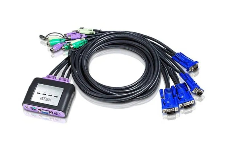 Image 3 for ATEN 4-Port PS/2 VGA Built-in KVM Switch with Audio
