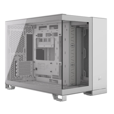 Image 2 for Corsair iCUE 2500X Micro ATX Dual Chamber PC Case - White