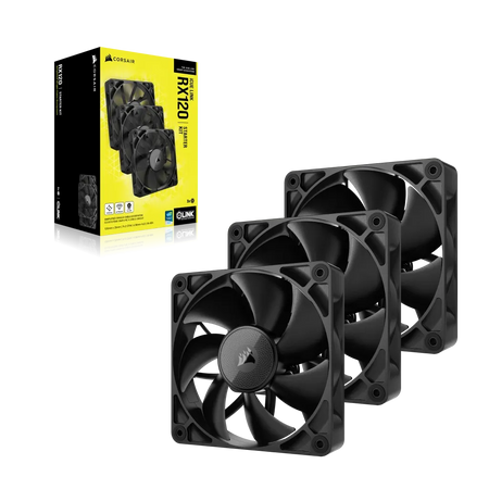 Image 2 for Corsair iCUE LINK RX120 120mm Fan Triple Pack