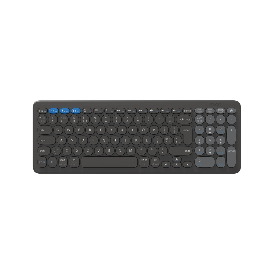 Image 1 for ZAGG Pro Keyboard Mid Size-Charcoal-UK 15