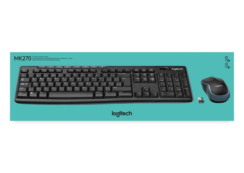 Image 12 for Logitech MK270 Wireless Keyboard and Mouse Combo