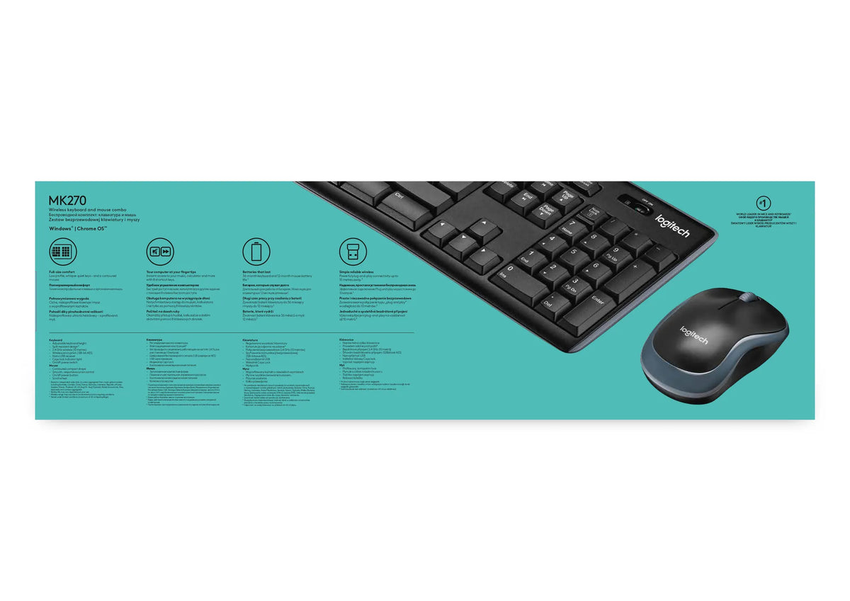 Image 13 for Logitech MK270 Wireless Keyboard and Mouse Combo