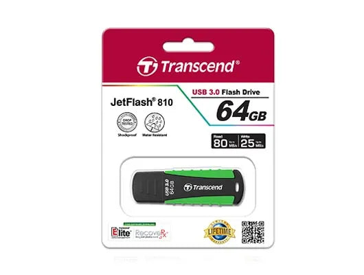Image 2 for Transcend 64GB JetFlash 810 USB 3.0 Flash Drive