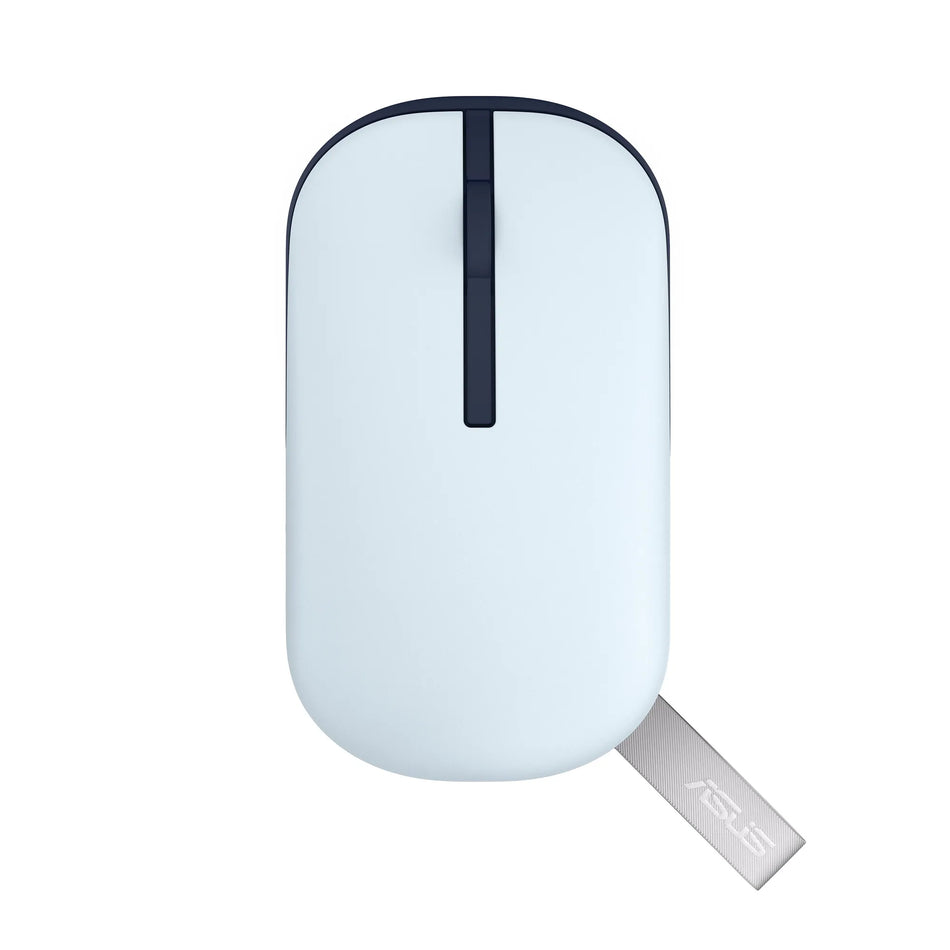Image 2 for ASUS MouseMarshmallow Mouse MD100Quiet Blue800 to 1600 DPIDual-mode wireless: RF 2.4 GHz (dongle)Bluetooth