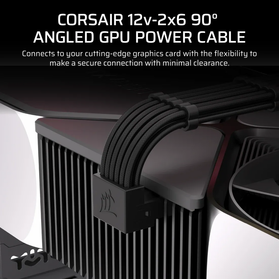Image 1 for CORSAIR Type 5 PSU 90° 12V-2x6 Style A Cable