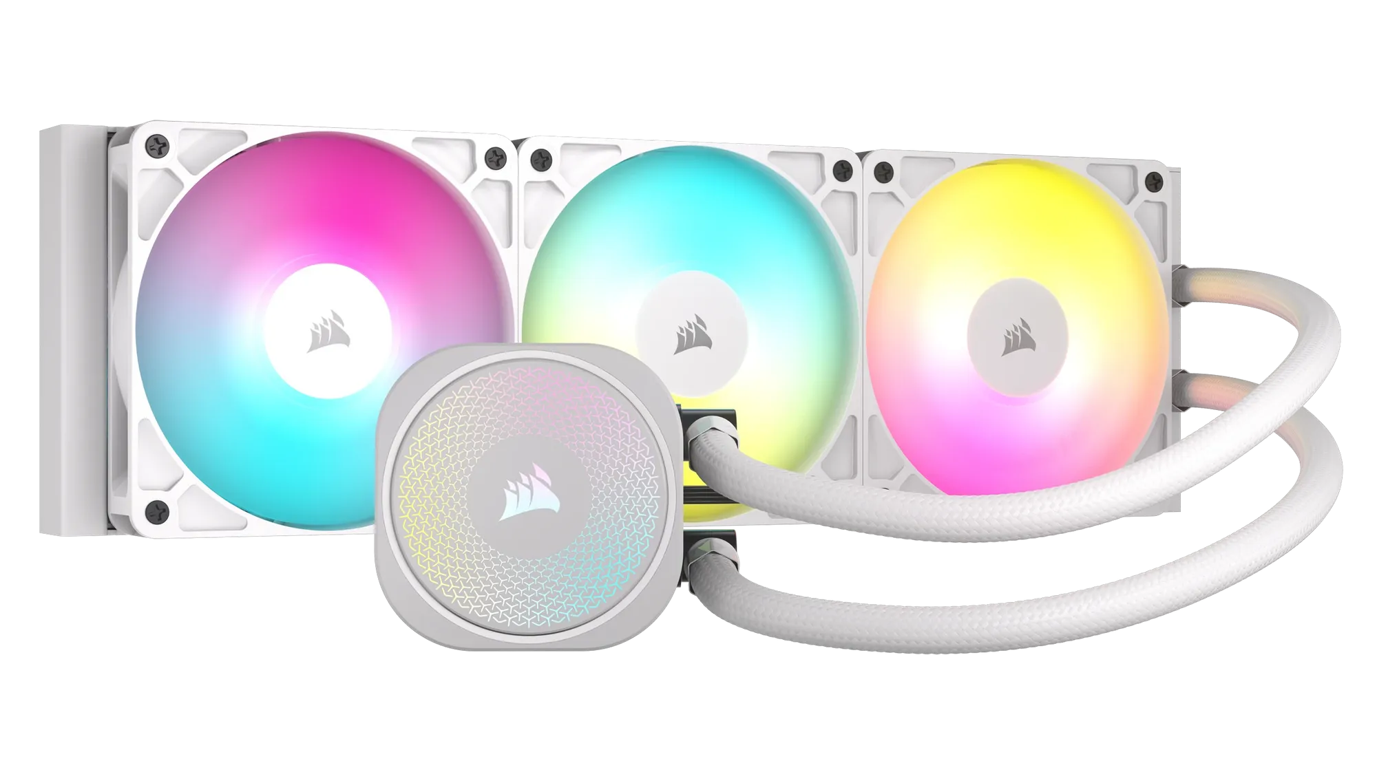 Image 2 for Corsair Nautilus 360 ARGB Liquid CPU Cooler - White