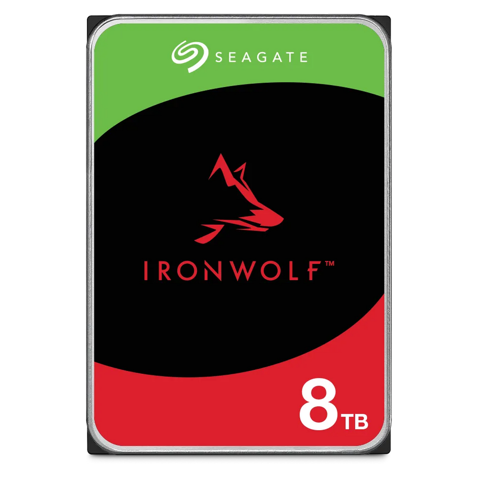 Image 1 for Seagate IronWolf ST8000VN002 8TB 3.5" NAS Hard Drive - 7200 RPM, SATA 6Gb/s