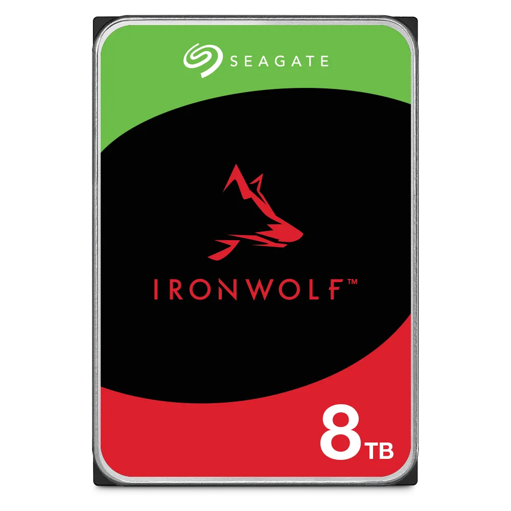 Image 1 for Seagate IronWolf ST8000VN002 8TB 3.5" NAS Hard Drive - 7200 RPM, SATA 6Gb/s