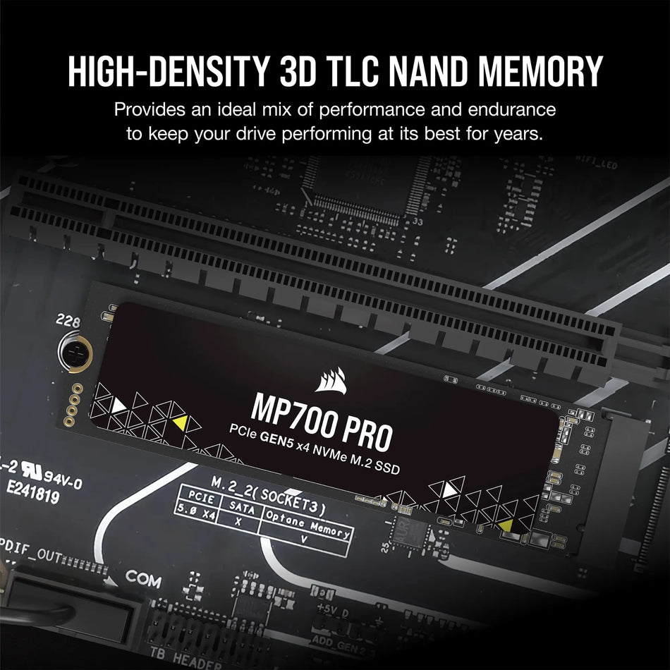 Image 1 for Corsair MP700 PRO 2TB PCIe Gen5 NVMe M.2 SSD