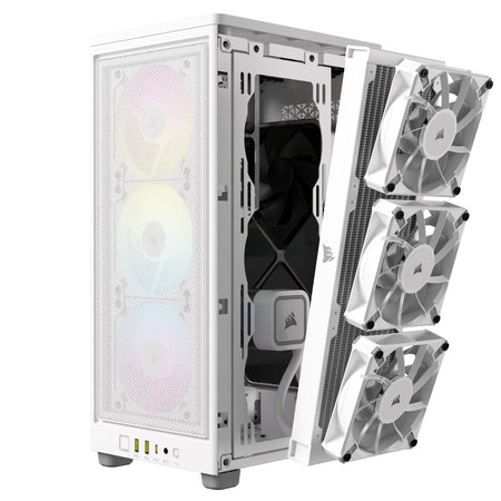 Image 6 for Corsair iCUE 2000D RGB Airflow White Mini-ITX Case
