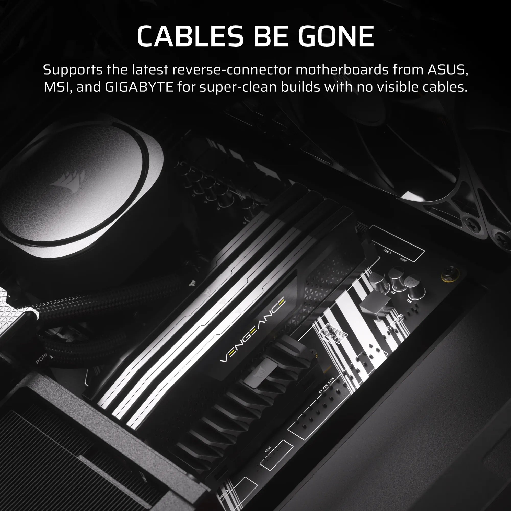 Image 2 for FRAME 4000D LCD RS ARGB Premium Mid-Tower PC Case