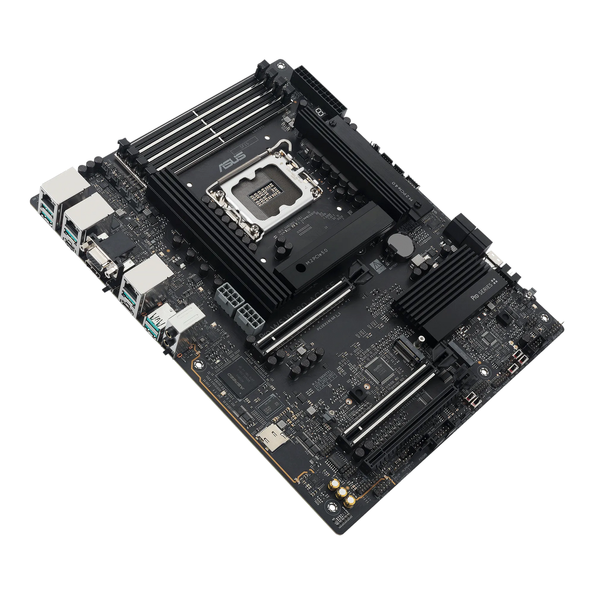 Image 3 for ASUS Motherboard/ATX/LGA1851/4xDIMM/Max.256GB/DDR5/Non-ECC/2xPCIe5x16(x16 or x8)/1xPCIe4x16(x4)/4xM.2/8xSATA/1xHDMI/1xType-C/1xV