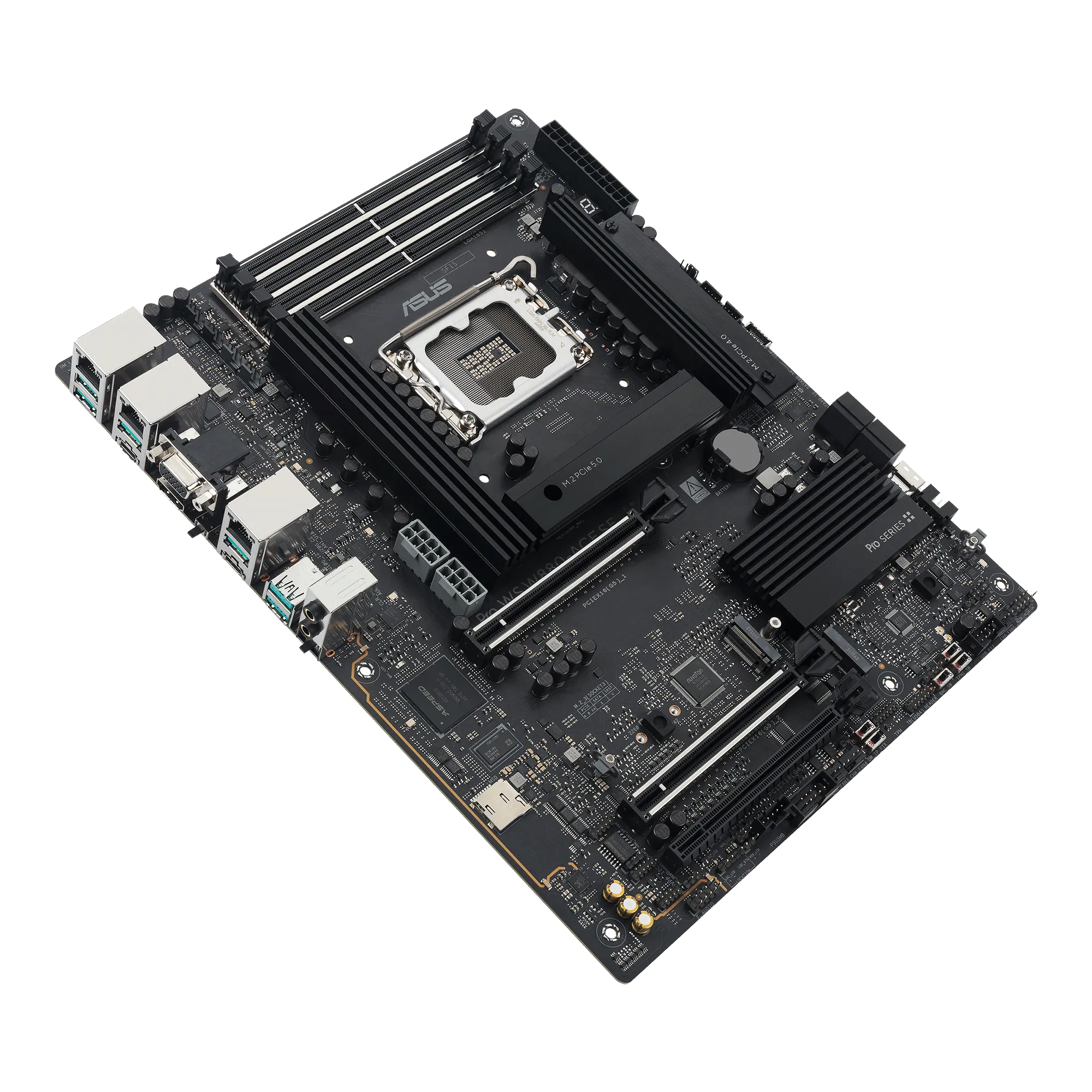 Image 3 for ASUS Motherboard/ATX/LGA1851/4xDIMM/Max.256GB/DDR5/Non-ECC/2xPCIe5x16(x16 or x8)/1xPCIe4x16(x4)/4xM.2/8xSATA/1xHDMI/1xType-C/1xV