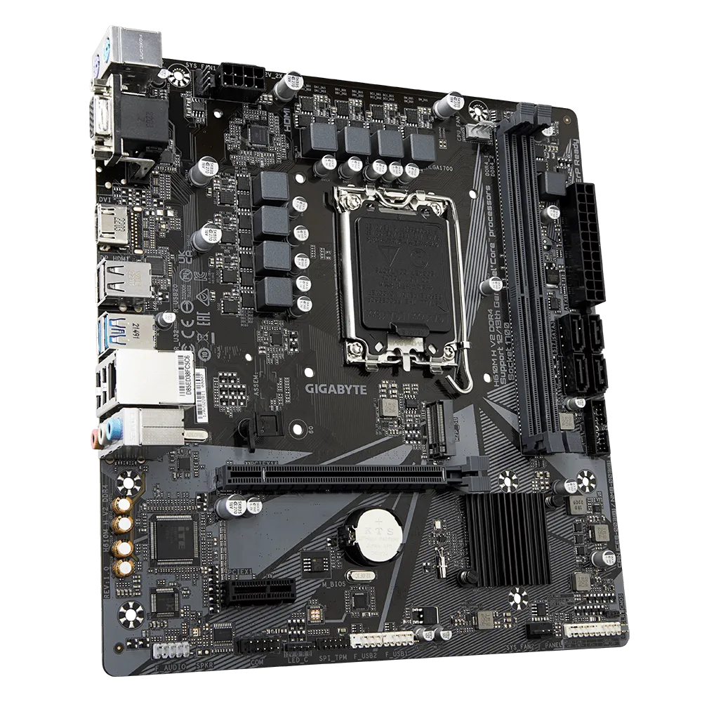Image 1 for Gigabyte H610M H V2 Motherboard - LGA 1700, DDR4, mATX