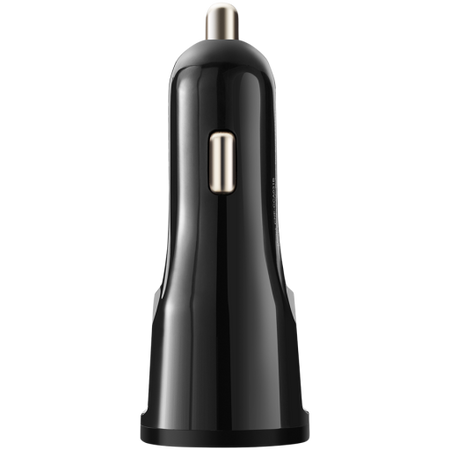 Image 1 for CANYON car charger C-033 2.4A/USB-A built-in Lightning Black