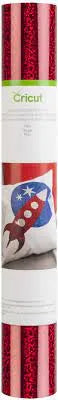 Image 1 for Cricut Holographic Sparkle Iron-On - Red, 30x60cm