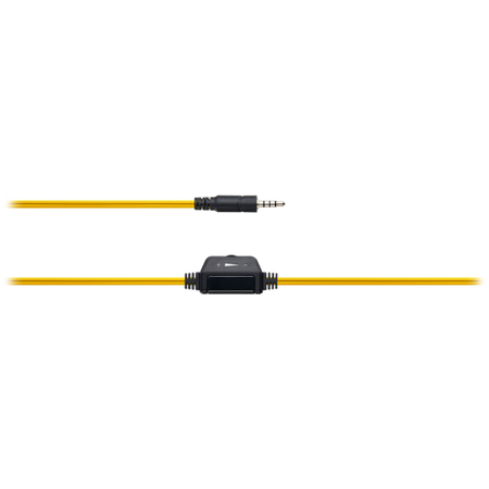 Image 1 for CANYON PC headset HSC-1 PC Mic Flat 2m Black Yellow