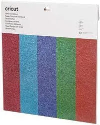 Image 1 for Cricut Glitter Cardstock - Brights Sampler 30x30cm