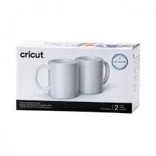 Image 1 for Cricut Ceramic Mug Blanks - White, 350ml, 2-Pack