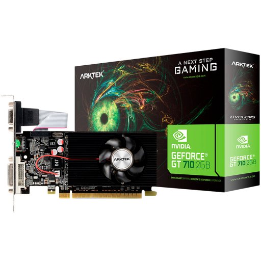 Image 1 for Arktek Nvidia GT710 2GB DDR3 64-bit HDMI / DVI / VGA Graphics Card