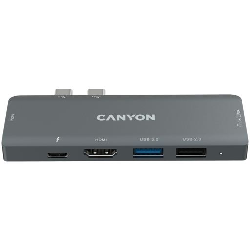 Image 1 for CANYON hub DS-5 7in1 Thunderbolt 3 Space Grey