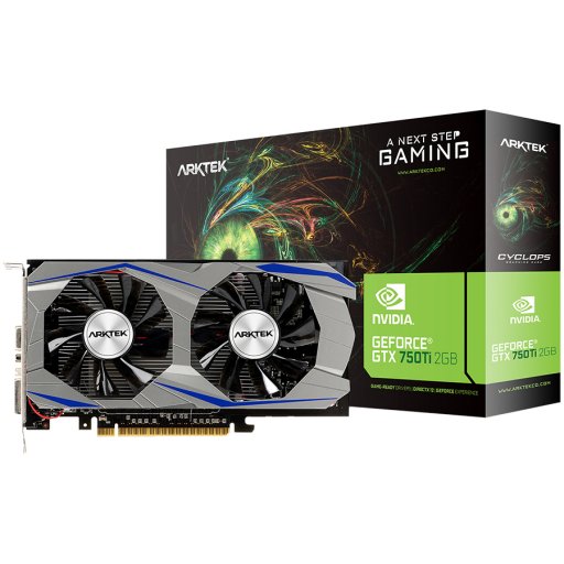 Image 1 for Arktek Nvidia GT750Ti 2GB GDDR5 128-bit HDMI / DVI / VGA Graphics Card