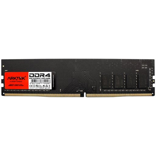 Image 1 for Arktek Memory 8GB DDR4 PC-2666 DIMM RAM Module for PC