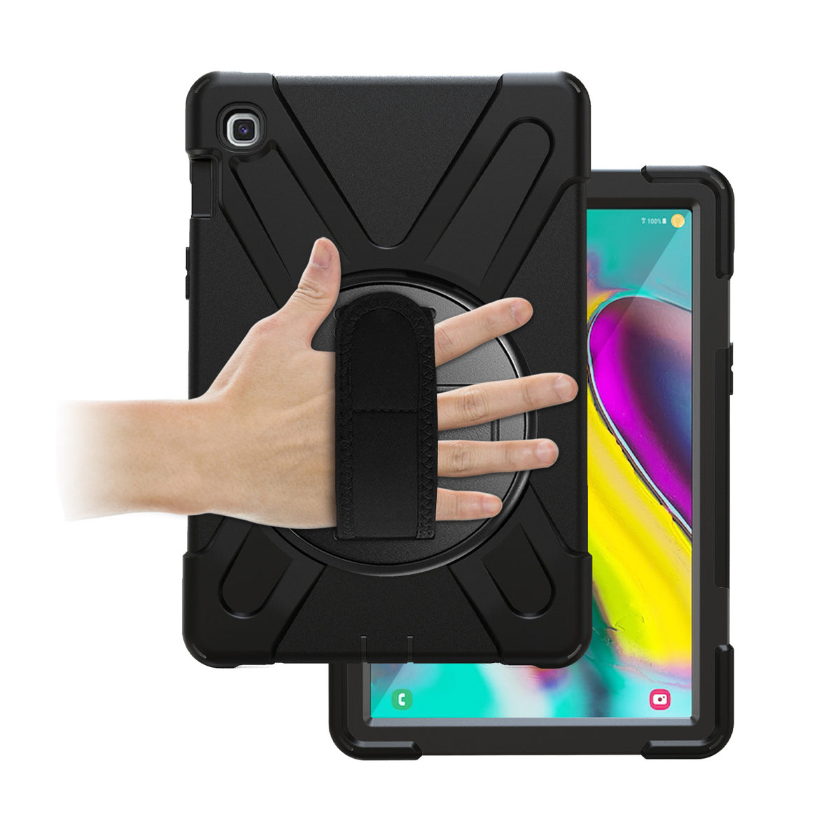 Image 5 for Port Designs Pro Shock 360 Rugged Protective and Rotative Folio for Samsung Galaxy Tab A9+ - Black