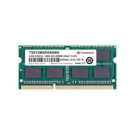 Image 1 for Transcend 4GB DDR3-1600 SO-DIMM Memory