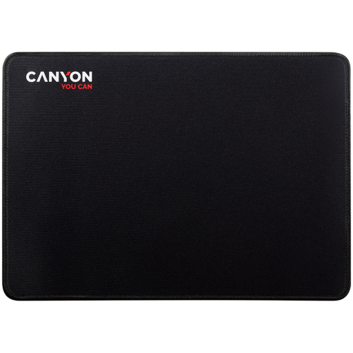 Image 1 for CANYON MP-4, Mouse pad,350X250X3MM,Multipandex,fully black with our logo (non gaming),blister cardboard
