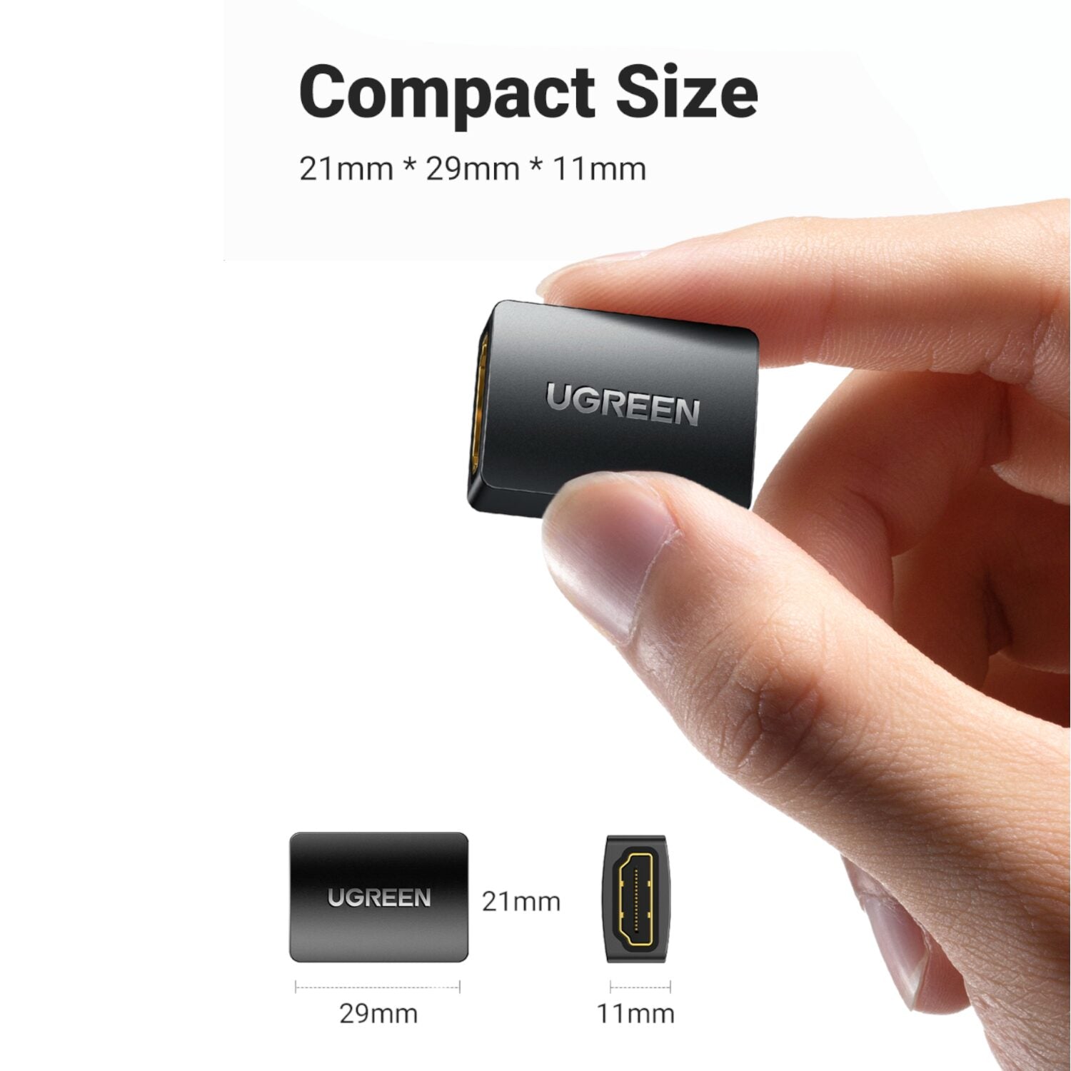 Image 3 for UGREEN 20107-20107 HDMI Female to Female Adapter - Black