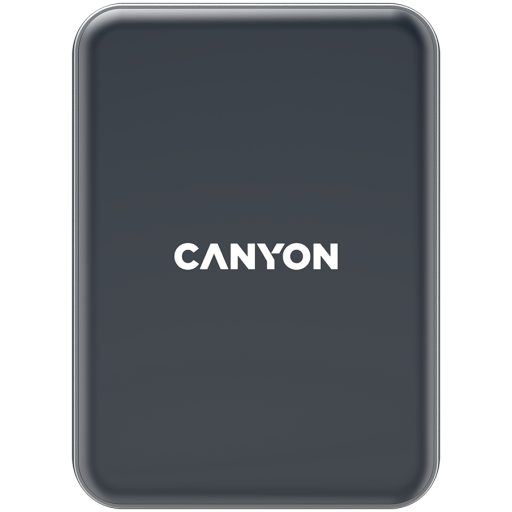 Image 1 for CANYON CH-15, Car holder and wireless charger MegaFix, C-15, 15W, Input: USB-C: 5V/2A, 9V/3A; Output: 5W, 7.5W, 10W, 15W;89*65*12mm,0.195kg,black