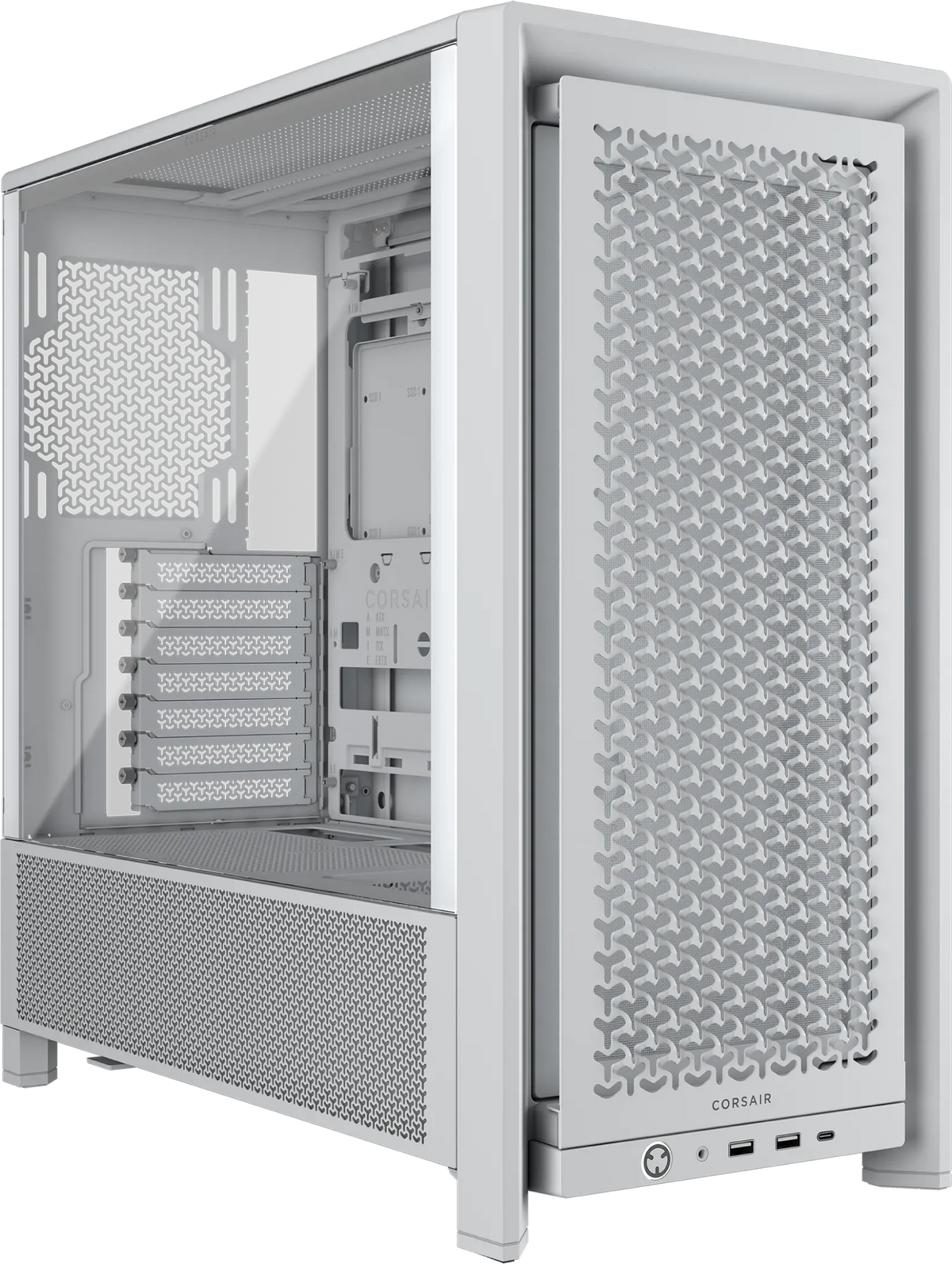 Image 1 for Corsair FRAME 4000D White Mid-Tower PC Case