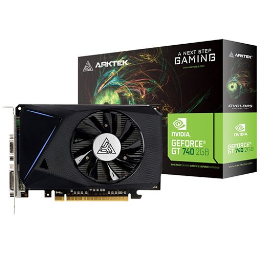Image 1 for Arktek Nvidia GT740 2GB DDR5 128-bit HDMI / DVI / VGA Graphics Card