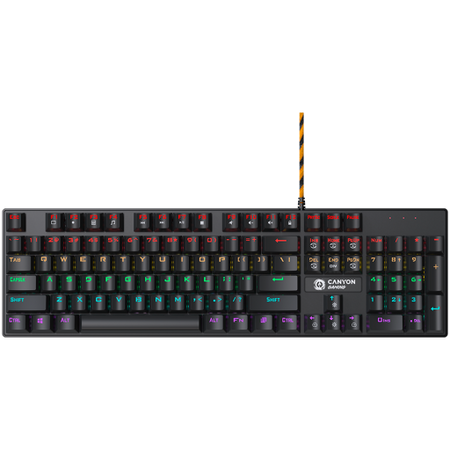 Image 1 for CANYON keyboard Deimos GK-4 Rainbow US Wired Black