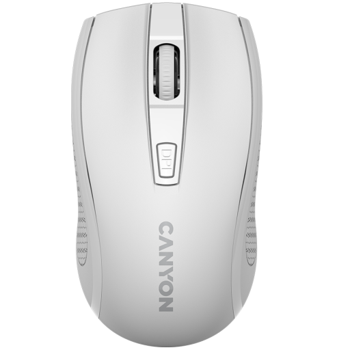 Image 1 for CANYON MW-7, 2.4Ghz wireless mouse, 6 buttons, DPI 800/1200/1600, with 1 AA battery ,size 110*60*37mm,58g,white