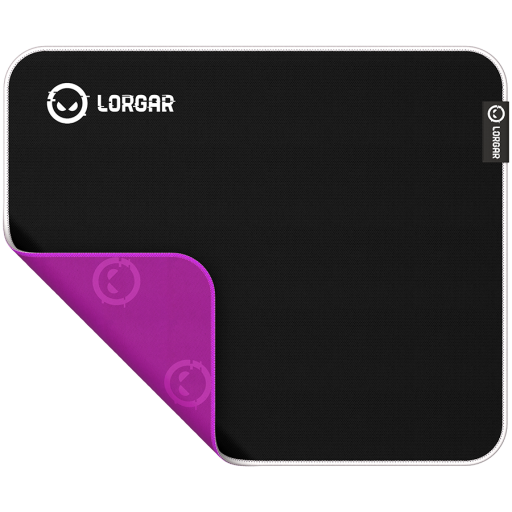 Image 1 for Lorgar Legacer 753, Gaming mouse pad, Ultra-gliding surface, Purple anti-slip rubber base, size: 360mm x 300mm x 3mm, weight 0.23kg