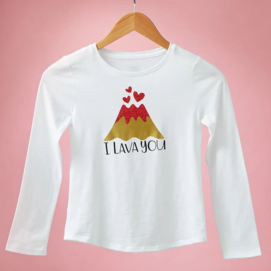 Image 2 for Cricut Glitter Iron On Red 30.5x152cm