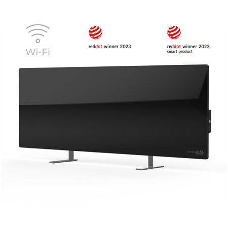 Image 1 for AENO Premium Eco Smart Heater, 700W, Tempered glass, Infrared+convection heating type, Plug type: South Africa (M type), BLACKManufacturer: AENO