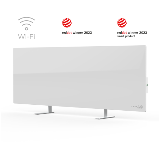 Image 1 for AENO Premium Eco Smart Heater, 700W, Tempered glass, Infrared+convection heating type, Plug type: South Africa (M type), WHITEManufacturer: AENO