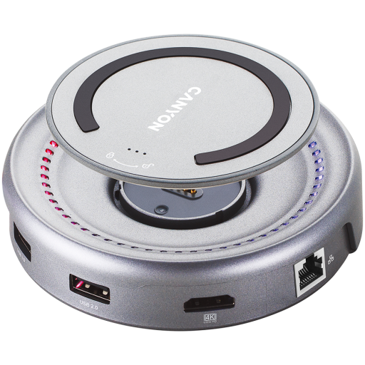 Image 1 for CANYON hub DS-7 7in1 USB-C Wireless Space Grey