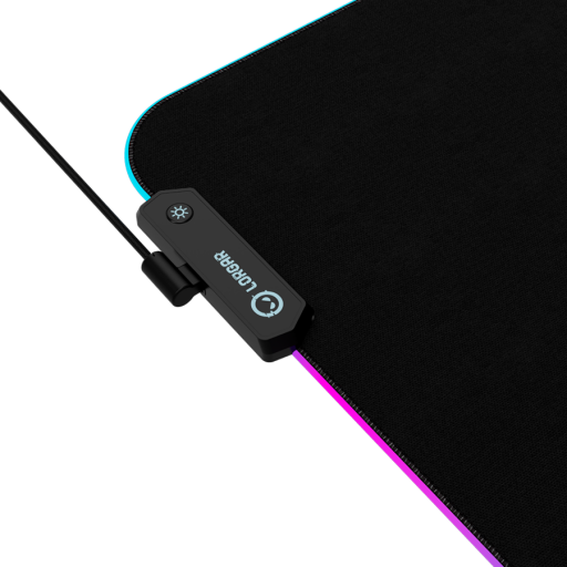 Image 1 for Lorgar Steller 913, Gaming mouse pad, High-speed surface, anti-slip rubber base, RGB backlight, USB connection, Lorgar WP Gameware support, size: 360mm x 300mm x 3mm, weight 0.250kg
