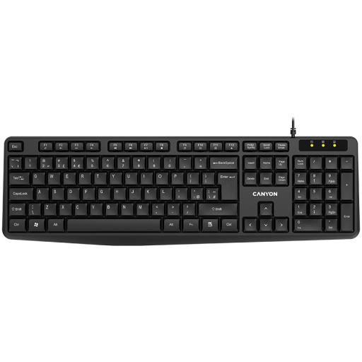 Image 1 for CANYON keyboard KB-1 EN Wired Black