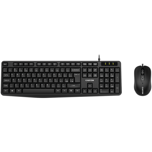 Image 1 for CANYON SET-1 EN Keyboard+Mouse Wired Black