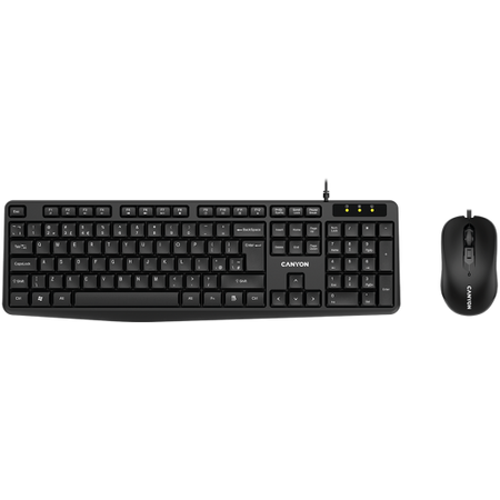 Image 1 for CANYON SET-1 EN Keyboard+Mouse Wired Black